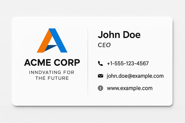 AI Business Card Creator