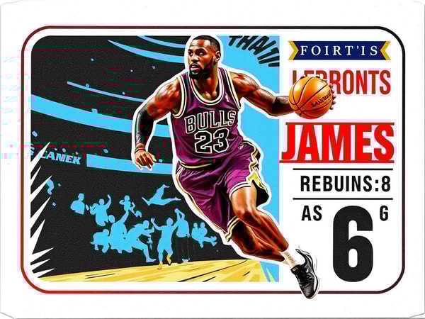 AI Sports Trading Card Creator — Design a card with your stats and dynamic pose