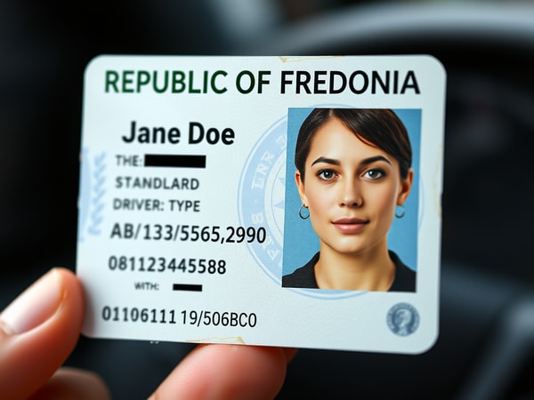 AI Driver's License Generator - Fictional World ID