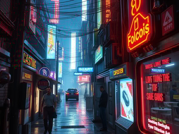 Cyberpunk Makeover Tool — Add neon, chrome, and dystopian vibes to your image